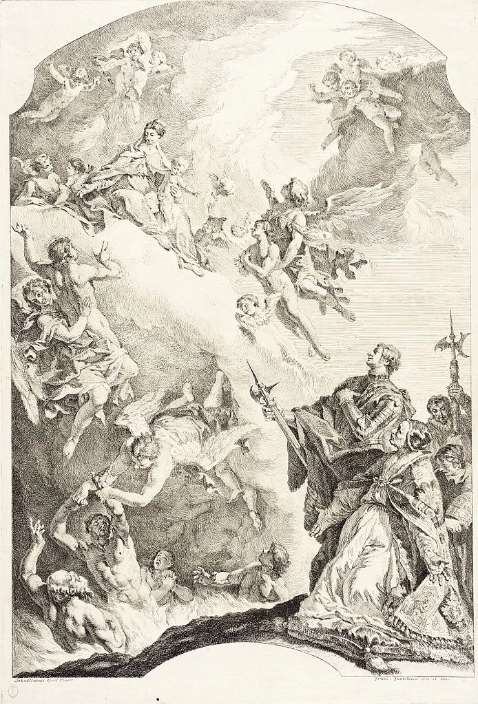 Papa Gregorio Magno e San Vitale intercedono per le anime del Purgatorio - Los Angeles County Museum of Art